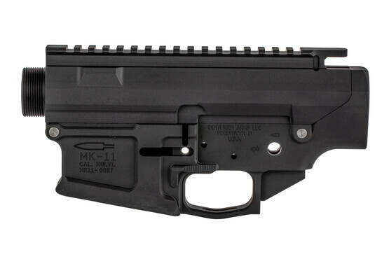 The Centurion Arms MK11 308 receiver set features an integrated trigger guard and flared magwell
